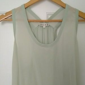 Reiss Silk Racerback Tank Top